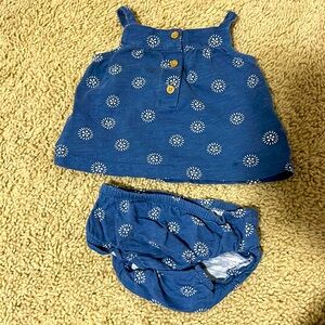 Carters 3 month girl matching tank top set